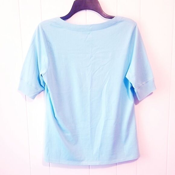 Relativity Women's blue Tee shirt Size M - Picture 2 of 3